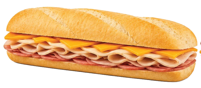 ½ Sade Bagette Dana Jambon, Hindi Füme ve Tost Peyniri