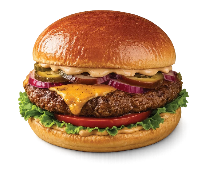 Pişmiş Dana Hamburger, Burger Peynirli
