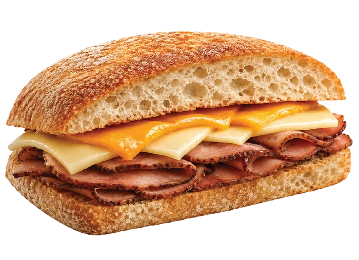 Ciabatta Kaburga Fümeli, Burger ve Tost Peynirli Sandviç