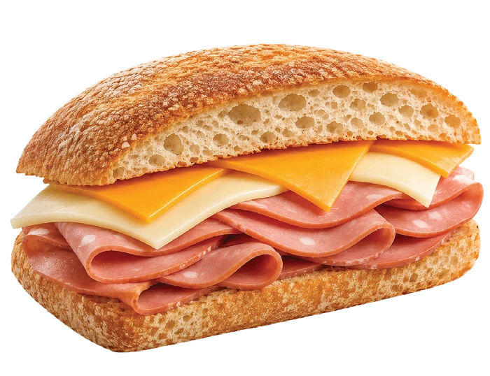 Ciabatta Mortadella Salam ve Tost Peynirli Sandviç