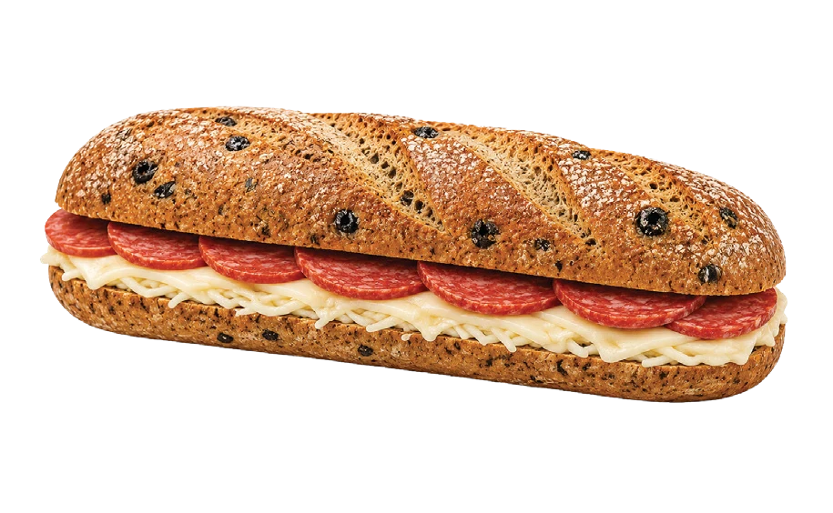Zeytin Kekikli Rustik Ekmekte Napoli Salam ve Tost Peyniri