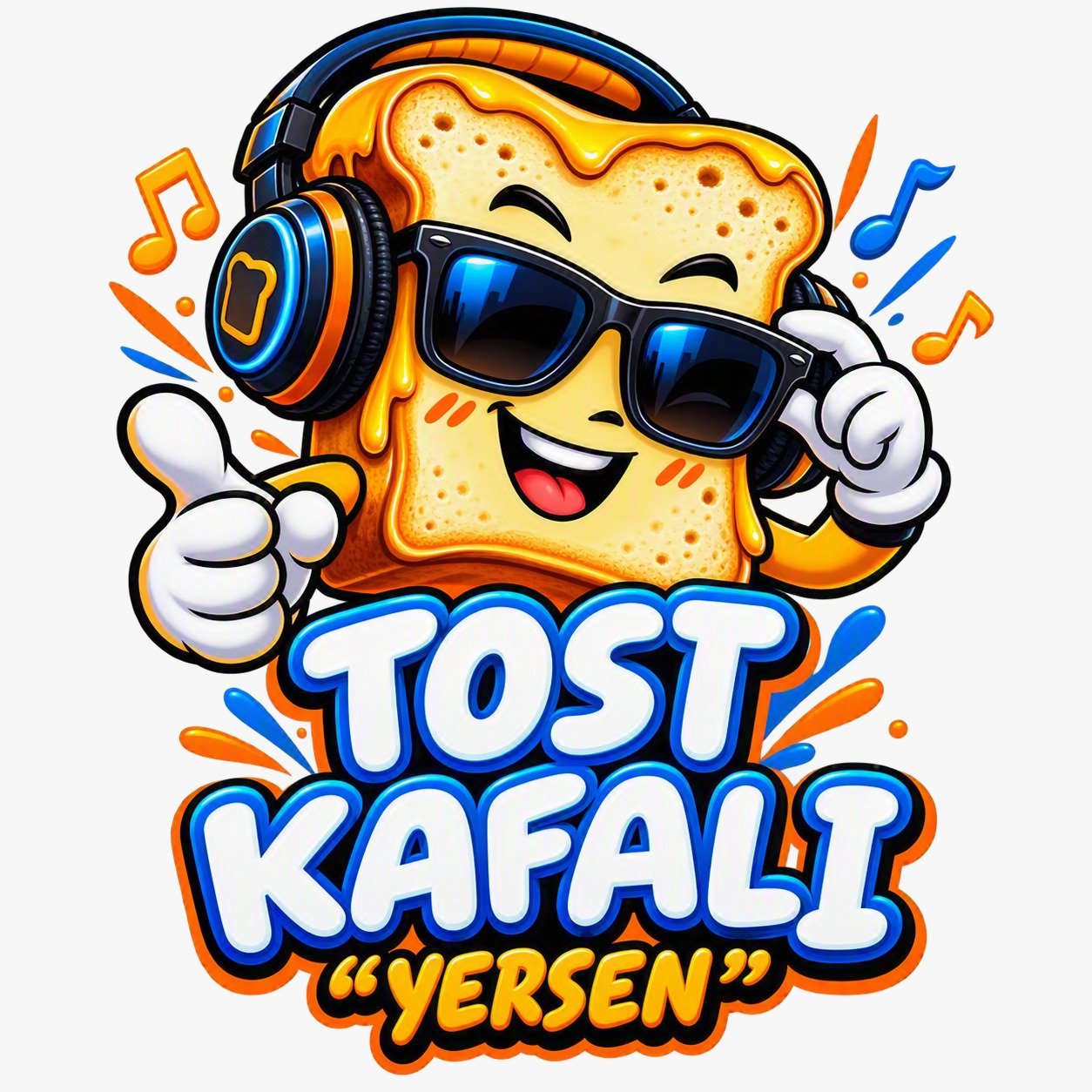 Kulaklıklı Tost Kafalı karakteri